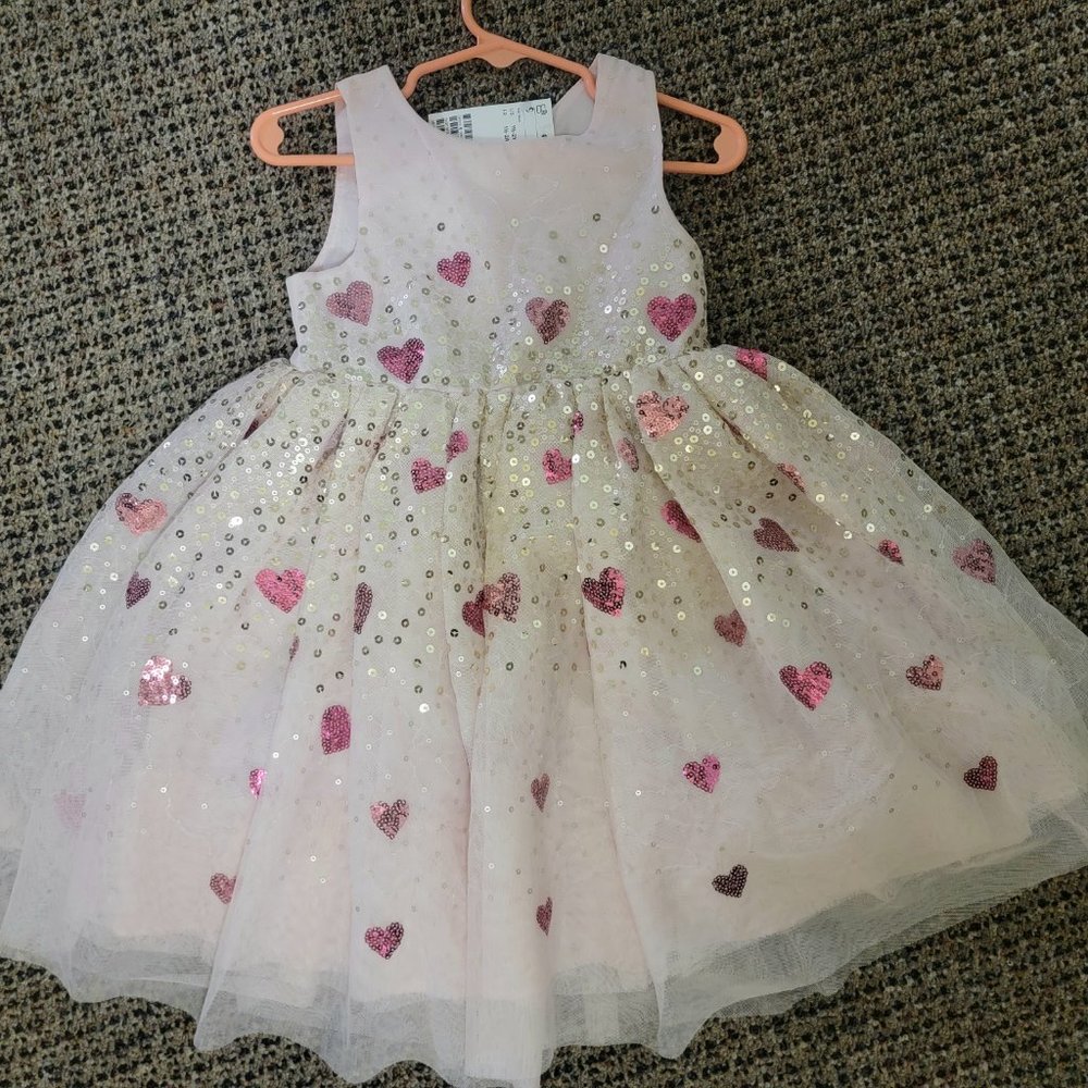 Valentine's Day Dress - New with Tags! H&M, size 1 1/2 - 2 years old (18-24 mo)